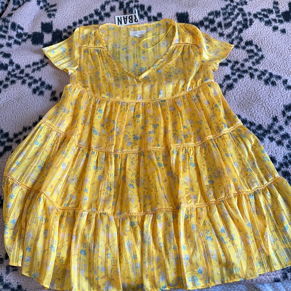 Urban Outfitters yellow dress size XS